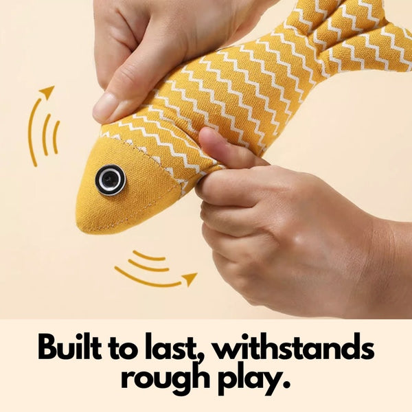 Fish Shaped Catnip Toy - Engaging and Safe Toy for Your Feline Friend