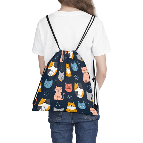 Kitty Style Outdoor Drawstring Bag