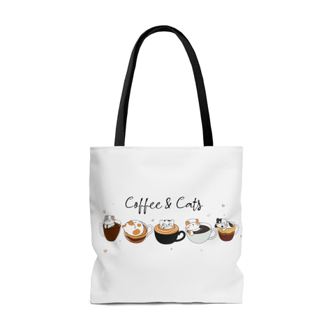 Multifunctional Coffee & Cats Tote Bag