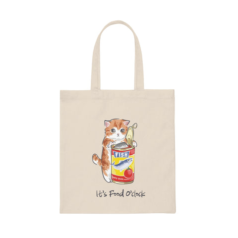 Food O'clock Canvas Tote Bag