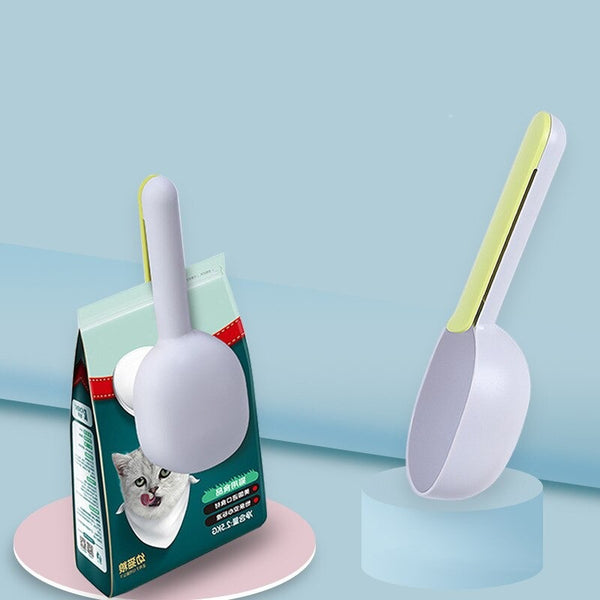 Scoopi 2-in-1 | Cat's Food Scoop with a Sealing Bag Clip