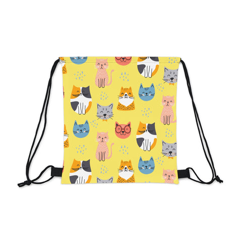 Kitty Style Outdoor Drawstring Bag