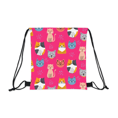 Kitty Style Outdoor Drawstring Bag