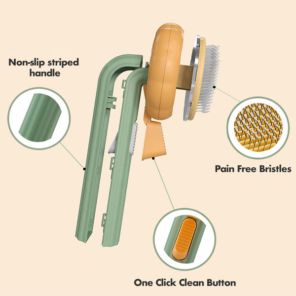 Pumpkin Brush With 1 Click Cleaning Design