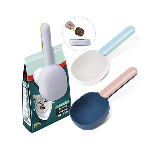 Scoopi 2-in-1 | Cat's Food Scoop with a Sealing Bag Clip