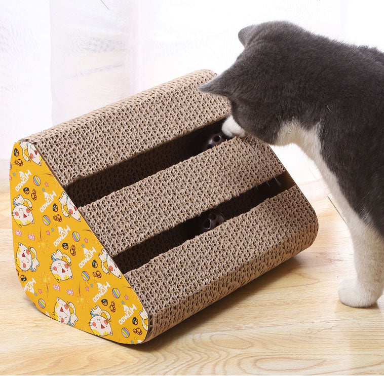 Scratcher and Game in One: The Ultimate Solution for Your Cat's Playtime and Furniture Protection